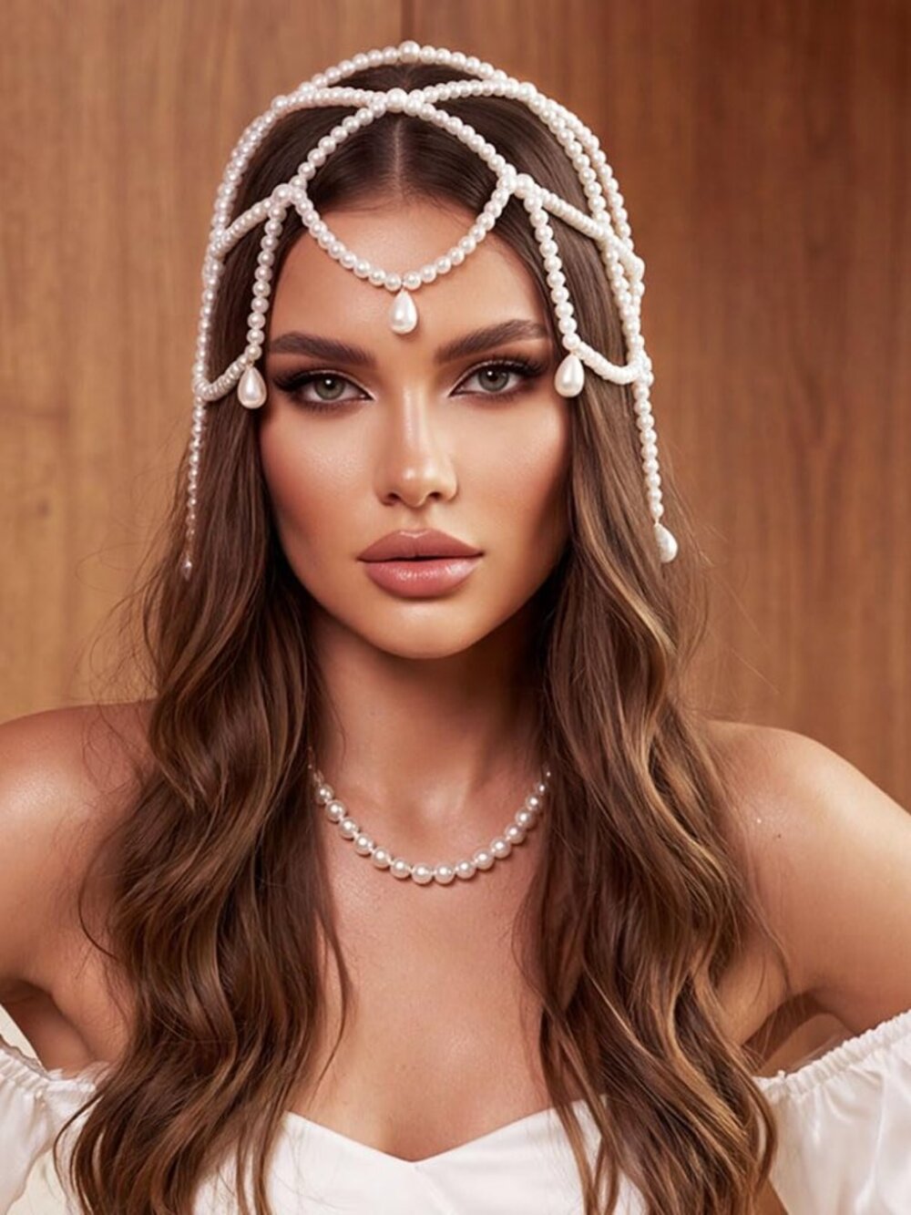 Pearl White Headpiece